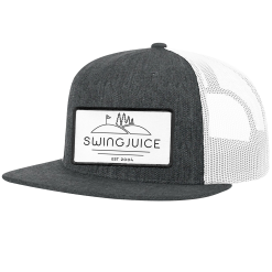SwingJuice Wool Trucker Unisex Hat Golf SJ Woods -Golf Shop swingjuice sj woods wool trucker hat charcoal white