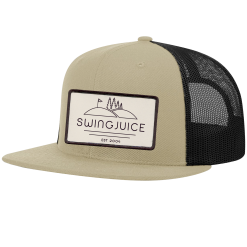 SwingJuice Wool Trucker Unisex Hat Golf SJ Woods -Golf Shop swingjuice sj woods wool trucker hat khaki black