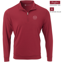 SwingJuice Long Sleeve Men's Performance Quarter Zip Golf Retro -Golf Shop swingjuice solid retro performance 1 4 zip long sleeve pullover merlot