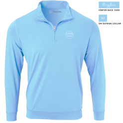SwingJuice Long Sleeve Men's Performance Quarter Zip Golf Retro -Golf Shop swingjuice solid retro performance 1 4 zip long sleeve pullover nautical maui blue