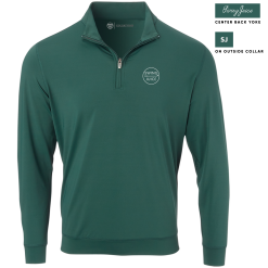 SwingJuice Long Sleeve Men's Performance Quarter Zip Golf Retro -Golf Shop swingjuice solid retro performance 1 4 zip long sleeve pullover pine green
