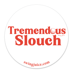 SwingJuice Unisex Sticker Golf Tremendous Slouch White O/S
